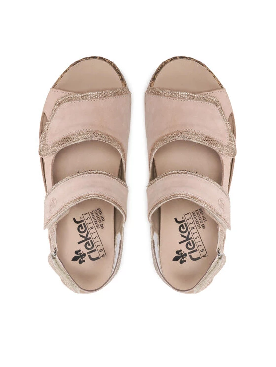 Rieker Γυναίκες Σανδάλια V7284-60 Μπεζ Μπεζ 8 Rieker Γυναίκες Σανδάλια V7284-60 Μπεζ Μπεζ - Image 6