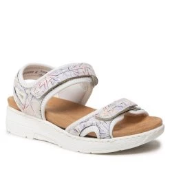 Rieker Γυναίκες Σανδάλια V8177-91 Λευκό Λευκό