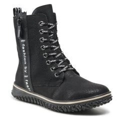 Rieker Γυναίκες Biker Μποτάκια Μποτάκια Z4218-00 Μαύρο Μαύρο