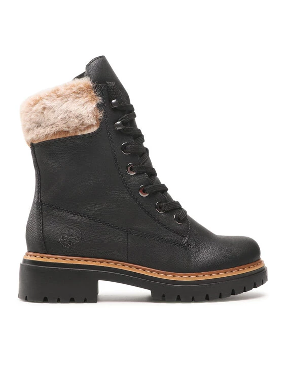 Rieker Γυναίκες Biker Μποτάκια Ορειβατικά παπούτσια 72630-00 Μαύρο Μαύρο 4 Rieker Γυναίκες Biker Μποτάκια Ορειβατικά παπούτσια 72630-00 Μαύρο Μαύρο - Image 2