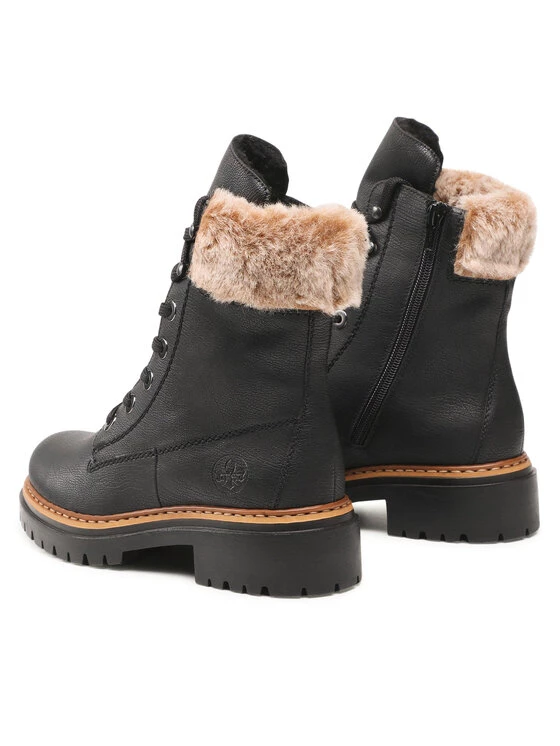 Rieker Γυναίκες Biker Μποτάκια Ορειβατικά παπούτσια 72630-00 Μαύρο Μαύρο 5 Rieker Γυναίκες Biker Μποτάκια Ορειβατικά παπούτσια 72630-00 Μαύρο Μαύρο - Image 3