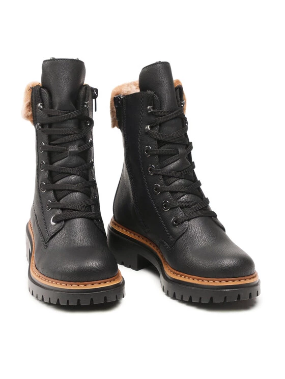 Rieker Γυναίκες Biker Μποτάκια Ορειβατικά παπούτσια 72630-00 Μαύρο Μαύρο 8 Rieker Γυναίκες Biker Μποτάκια Ορειβατικά παπούτσια 72630-00 Μαύρο Μαύρο - Image 6