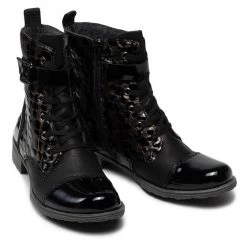 Rieker Γυναίκες Biker Μποτάκια Μποτάκια 70814-00 Μαύρο Μαύρο -Rieker Εκπτώσεις unnamed file 1696