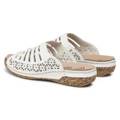 Rieker Γυναίκες Παντόφλες V7295-80 Λευκό Λευκό -Rieker Εκπτώσεις unnamed file 188