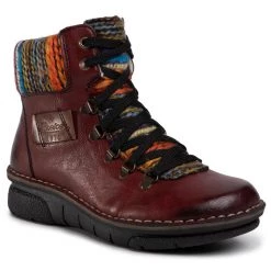 Rieker Γυναίκες Biker Μποτάκια Μποτάκια 73343-35 Μπορντό Μπορντό