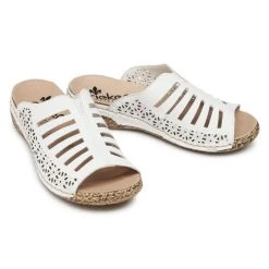 Rieker Γυναίκες Παντόφλες V7295-80 Λευκό Λευκό -Rieker Εκπτώσεις unnamed file 190