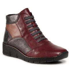 Rieker Γυναίκες Biker Μποτάκια Μποτάκια 53774-35 Μπορντό Μπορντό