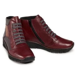 Rieker Γυναίκες Biker Μποτάκια Μποτάκια 53774-35 Μπορντό Μπορντό -Rieker Εκπτώσεις unnamed file 1924