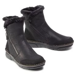 Rieker Γυναίκες Biker Μποτάκια Μποτάκια 73371-00 Μαύρο Μαύρο -Rieker Εκπτώσεις unnamed file 1936