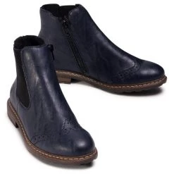 Rieker Γυναίκες Biker Μποτάκια Μποτάκια 71072-14 Σκούρο μπλε Σκούρο μπλε -Rieker Εκπτώσεις unnamed file 1978