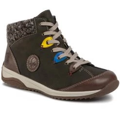 Rieker Γυναίκες Biker Μποτάκια Μποτάκια L5222-24 Πράσινο Πράσινο