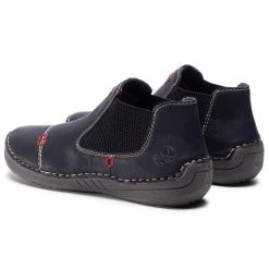 Rieker Γυναίκες Biker Μποτάκια Μποτάκια με λάστιχο 52590-01 Μαύρο Μαύρο -Rieker Εκπτώσεις unnamed file 2018