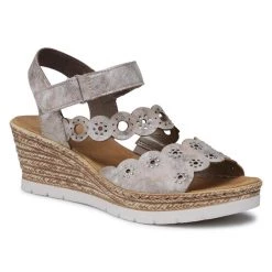 Rieker Γυναίκες Σανδάλια 619C5-90 Γκρι Γκρι