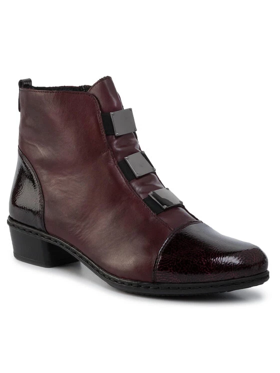 Rieker Γυναίκες Biker Μποτάκια Μποτάκια Y07C9-35 Μπορντό Μπορντό 3 Rieker Γυναίκες Biker Μποτάκια Μποτάκια Y07C9-35 Μπορντό Μπορντό
