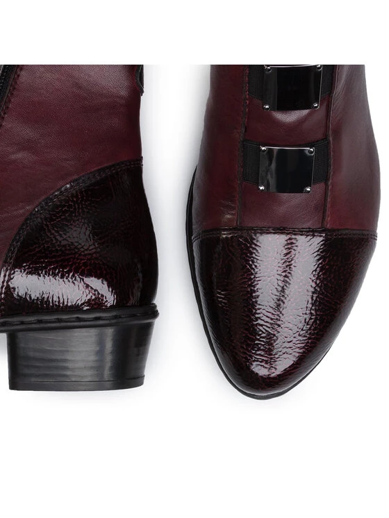 Rieker Γυναίκες Biker Μποτάκια Μποτάκια Y07C9-35 Μπορντό Μπορντό 7 Rieker Γυναίκες Biker Μποτάκια Μποτάκια Y07C9-35 Μπορντό Μπορντό - Image 5