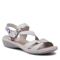 Rieker Γυναίκες Σανδάλια 65969-82A Ασημί Γκρι