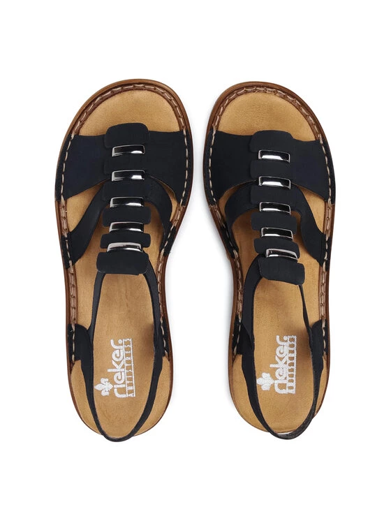 Rieker Γυναίκες Σανδάλια 62850-14A Σκούρο μπλε Σκούρο μπλε 8 Rieker Γυναίκες Σανδάλια 62850-14A Σκούρο μπλε Σκούρο μπλε - Image 6