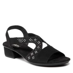 Rieker Γυναίκες Σανδάλια V6216-00 Μαύρο Μαύρο