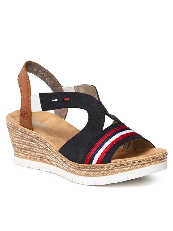 Rieker Γυναίκες Σανδάλια 619S6-14 Σκούρο μπλε Σκούρο μπλε 3 Rieker Γυναίκες Σανδάλια 619S6-14 Σκούρο μπλε Σκούρο μπλε