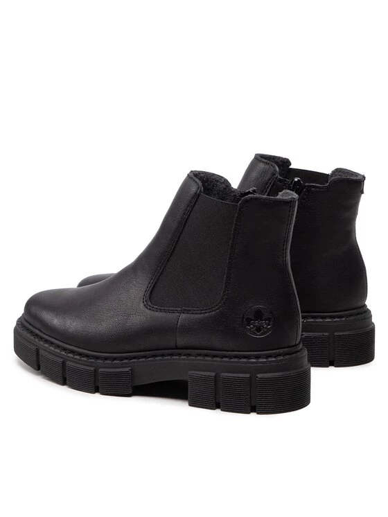 Rieker Γυναίκες Μποτάκια Botki Μαύρο Μαύρο 5 Rieker Γυναίκες Μποτάκια Botki Μαύρο Μαύρο - Image 3