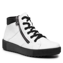Rieker Γυναίκες Biker Μποτάκια Μποτάκια M6434-80 Λευκό Λευκό