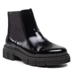 Rieker Γυναίκες Biker Μποτάκια Μποτάκια M3854-02 Μαύρο Μαύρο