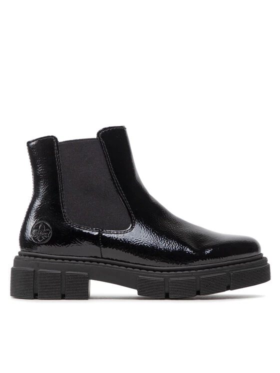 Rieker Γυναίκες Biker Μποτάκια Μποτάκια M3854-02 Μαύρο Μαύρο 4 Rieker Γυναίκες Biker Μποτάκια Μποτάκια M3854-02 Μαύρο Μαύρο - Image 2