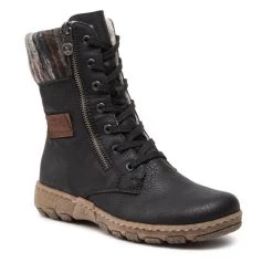 Rieker Γυναίκες Μποτάκια Z0123-01 Μαύρο Μαύρο