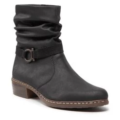 Rieker Γυναίκες Biker Μποτάκια Μποτάκια Y08R1-00 Μαύρο Μαύρο