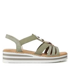 Rieker Γυναίκες Σανδάλια V0245-52 Πράσινο Πράσινο -Rieker Εκπτώσεις unnamed file 3737
