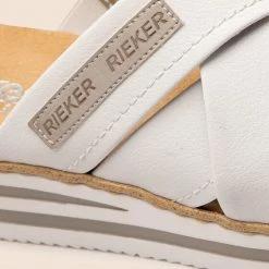 Rieker Γυναίκες Παντόφλες V0250-80 Λευκό Λευκό -Rieker Εκπτώσεις unnamed file 3747