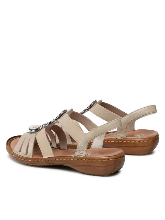 Rieker Γυναίκες Σανδάλια 60841-60 Μπεζ Μπεζ 5 Rieker Γυναίκες Σανδάλια 60841-60 Μπεζ Μπεζ - Image 3