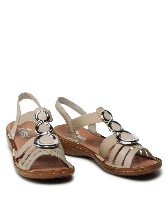 Rieker Γυναίκες Σανδάλια 60841-60 Μπεζ Μπεζ 7 Rieker Γυναίκες Σανδάλια 60841-60 Μπεζ Μπεζ - Image 5