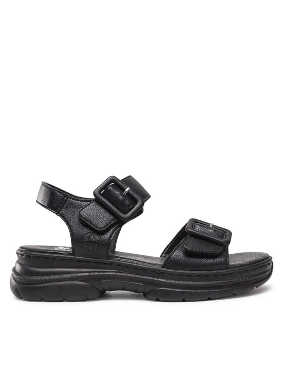 Rieker Γυναίκες Σανδάλια 66680-00 Μαύρο Μαύρο 4 Rieker Γυναίκες Σανδάλια 66680-00 Μαύρο Μαύρο - Image 2