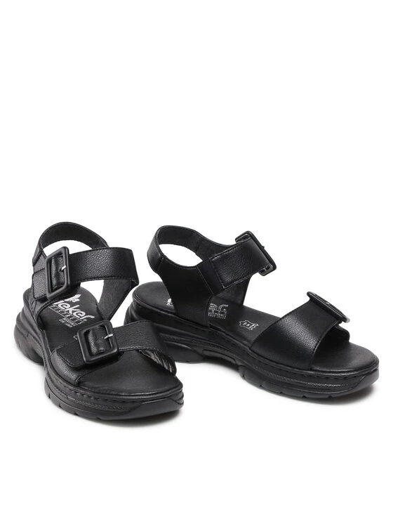 Rieker Γυναίκες Σανδάλια 66680-00 Μαύρο Μαύρο 7 Rieker Γυναίκες Σανδάλια 66680-00 Μαύρο Μαύρο - Image 5