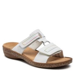 Rieker Γυναίκες Παντόφλες 62886-80 Λευκό Λευκό