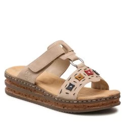 Rieker Γυναίκες Παντόφλες 62924-60 Μπεζ Μπεζ