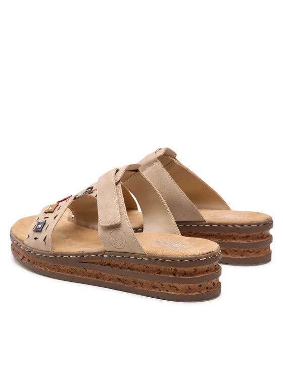 Rieker Γυναίκες Παντόφλες 62924-60 Μπεζ Μπεζ 5 Rieker Γυναίκες Παντόφλες 62924-60 Μπεζ Μπεζ - Image 3