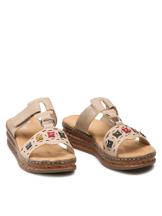 Rieker Γυναίκες Παντόφλες 62924-60 Μπεζ Μπεζ 7 Rieker Γυναίκες Παντόφλες 62924-60 Μπεζ Μπεζ - Image 5