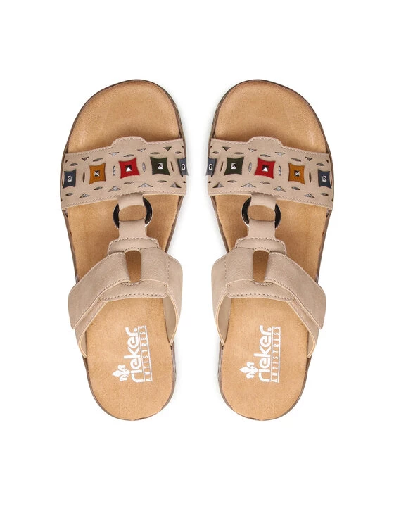 Rieker Γυναίκες Παντόφλες 62924-60 Μπεζ Μπεζ 8 Rieker Γυναίκες Παντόφλες 62924-60 Μπεζ Μπεζ - Image 6