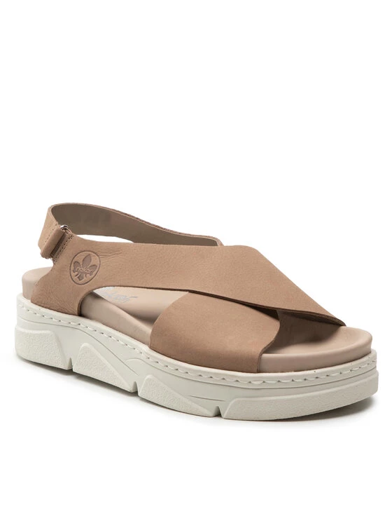 Rieker Γυναίκες Σανδάλια 62189-62 Μπεζ Μπεζ 3 Rieker Γυναίκες Σανδάλια 62189-62 Μπεζ Μπεζ