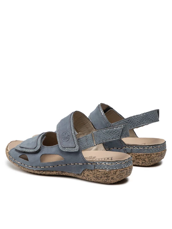 Rieker Γυναίκες Σανδάλια V7284-14 Μπλε Μπλε 5 Rieker Γυναίκες Σανδάλια V7284-14 Μπλε Μπλε - Image 3