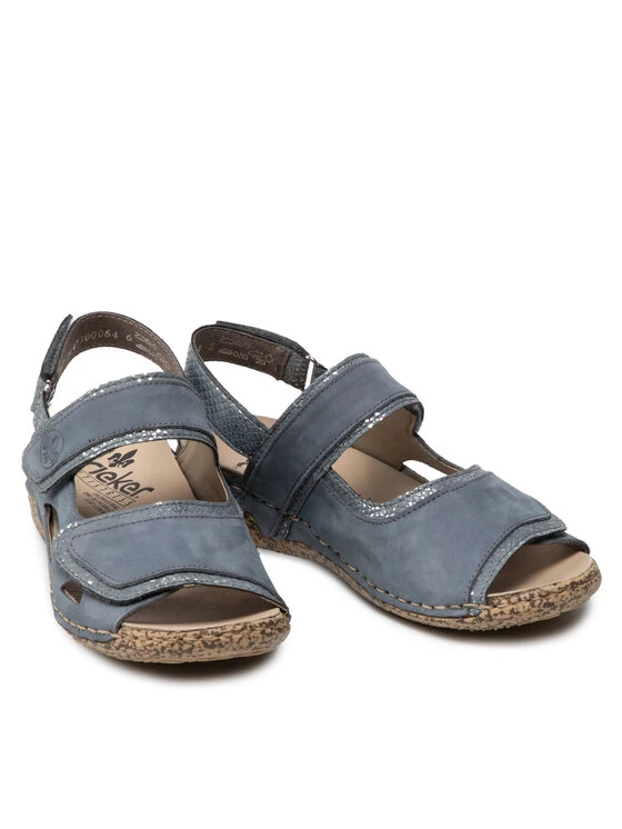 Rieker Γυναίκες Σανδάλια V7284-14 Μπλε Μπλε 7 Rieker Γυναίκες Σανδάλια V7284-14 Μπλε Μπλε - Image 5