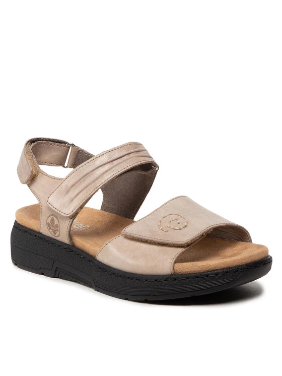 Rieker Γυναίκες Σανδάλια V8161-62 Μπεζ Μπεζ 3 Rieker Γυναίκες Σανδάλια V8161-62 Μπεζ Μπεζ