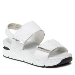 Rieker Γυναίκες Σανδάλια V2075-80 Λευκό Λευκό