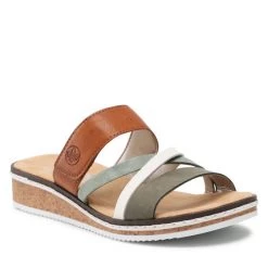 Rieker Γυναίκες Παντόφλες V3652-91 Πράσινο Πράσινο