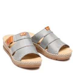 Rieker Γυναίκες Παντόφλες V1253-12 Μπλε Μπλε -Rieker Εκπτώσεις unnamed file 3968