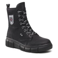 Rieker Γυναίκες Biker Μποτάκια Ορειβατικά παπούτσια X3410-00 Μαύρο Μαύρο