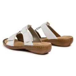 Rieker Γυναίκες Παντόφλες 608P9-80 Λευκό Λευκό -Rieker Εκπτώσεις unnamed file 4358