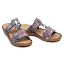 Rieker Γυναίκες Παντόφλες 608P9-10 Μπλε Μπλε -Rieker Εκπτώσεις unnamed file 4378